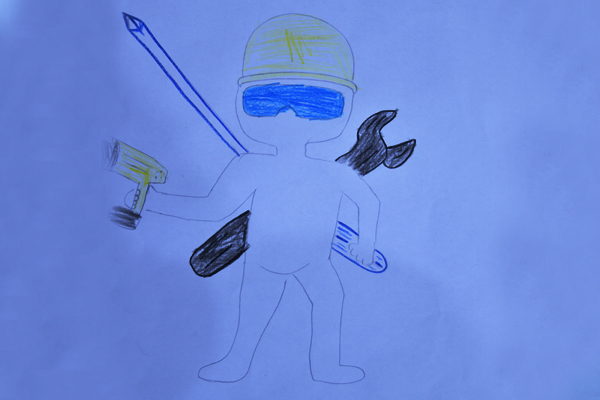 Hanan Foundation- Mohammed Al Masri drawing