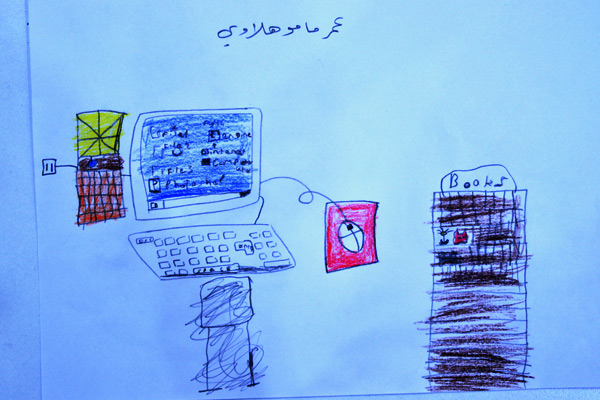 Hanan Foundation Omer Mamo Halawi drawing