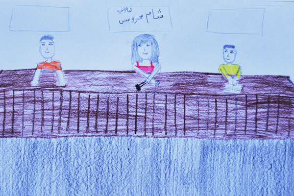 Hanan Foundation Sham Mahrous drawing