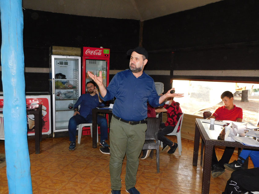 Camp for the young boys in nature included some lectures with Dr Amin Sheikh about self confidence and how to be an influential individual in the society.