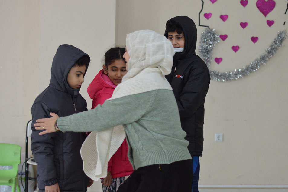 providing the kids in winter time with jackets and some clothes.