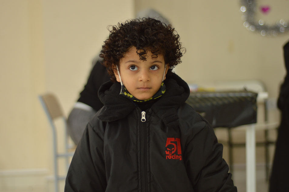 providing the kids in winter time with jackets and some clothes.