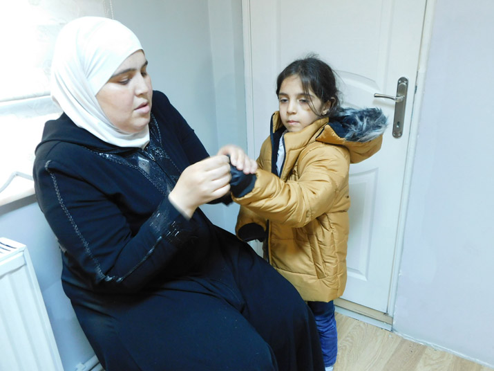 Hanan Team and Volunteers Provided The Kids with Jackets and Shoes